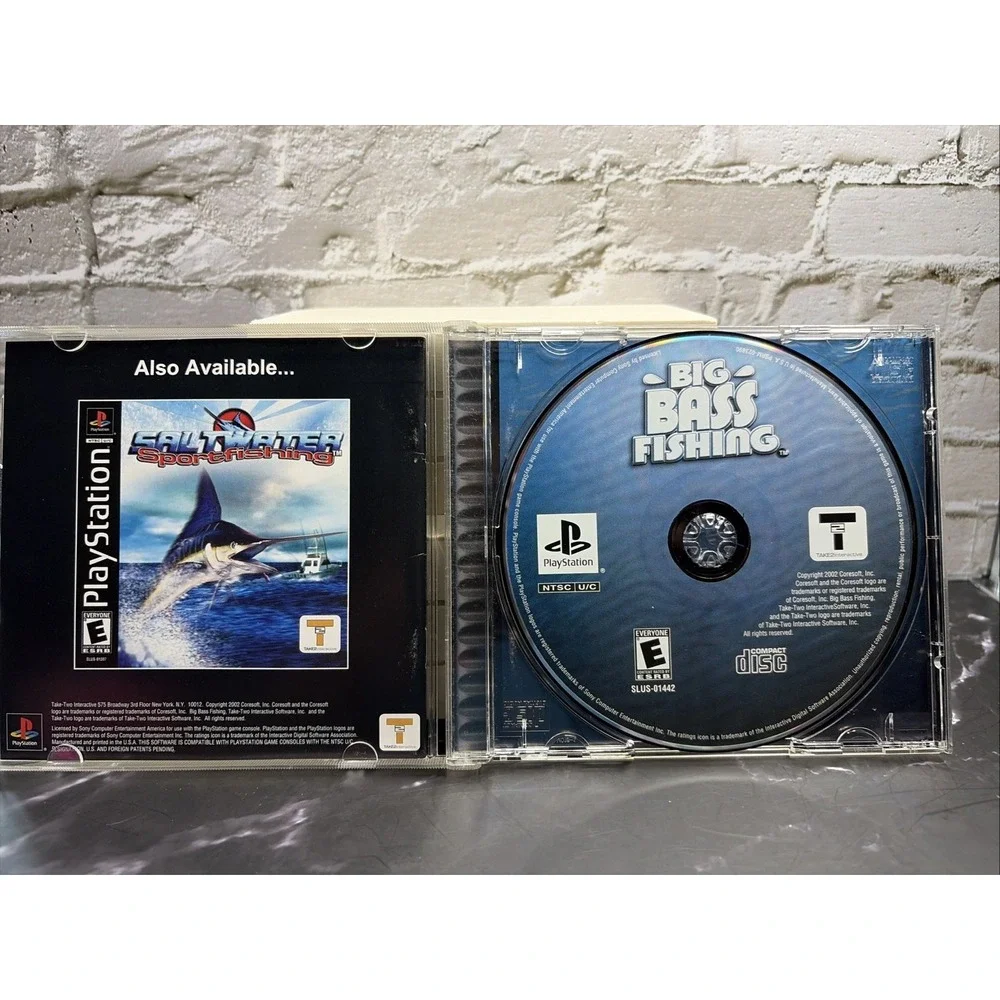 Sony PlayStation Lot (4 Games) -Gex Enter The Gecko, Big Bass Fishing, etc.